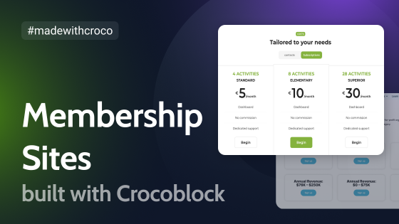 5 Membership Websites Built With Crocoblock 